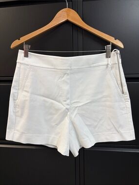 Marc Cain White High-Waist Tailored Shorts
